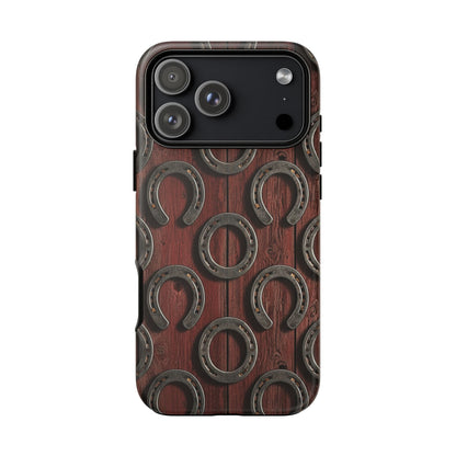 Rustic Horseshoe Western Phone Case – Cowboy Country Ranch Tough Case