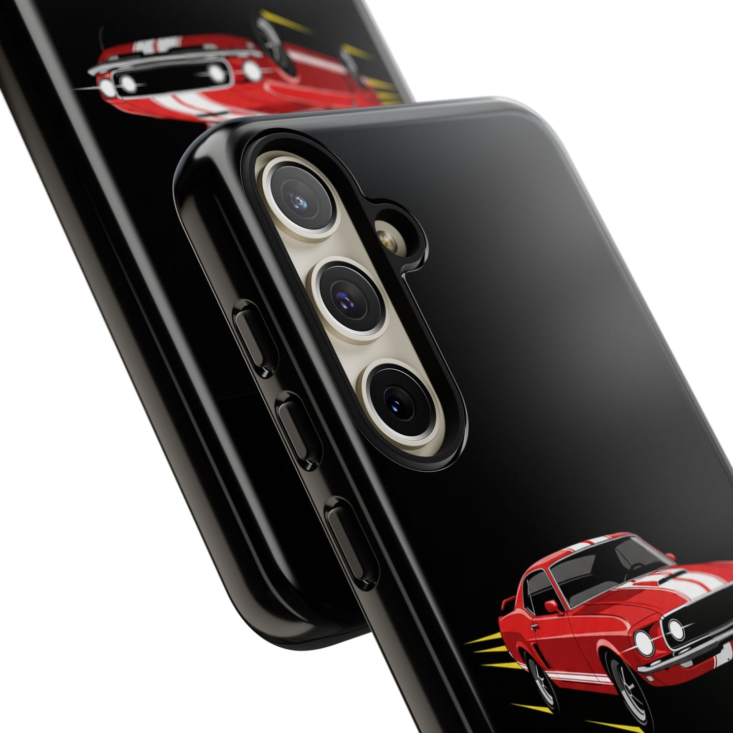 Red Muscle Car Phone Case – Classic Car Racing Tough Protective Case