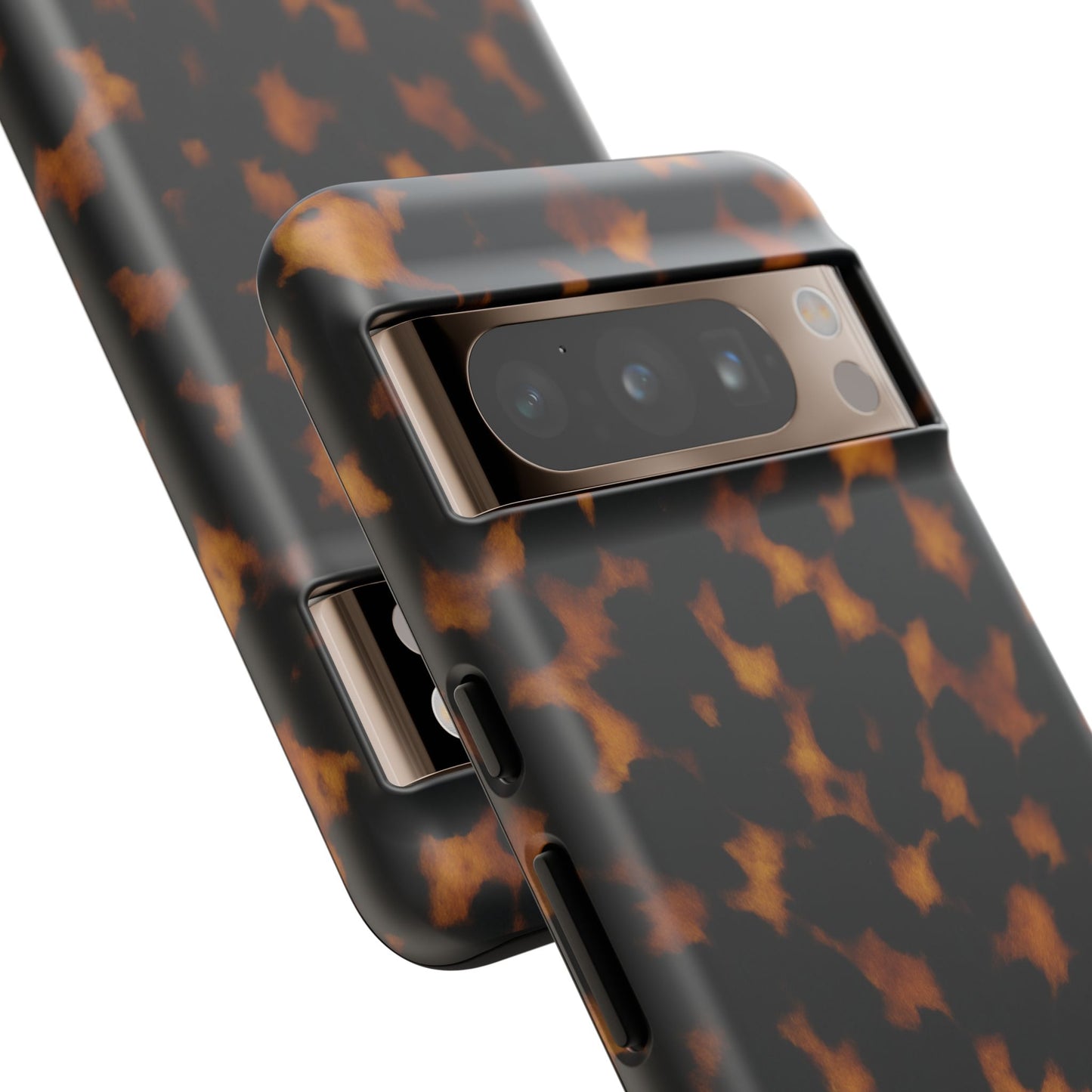 Tortoiseshell Pattern Tough Phone Case | Classic Leopard-Style Protective Cover