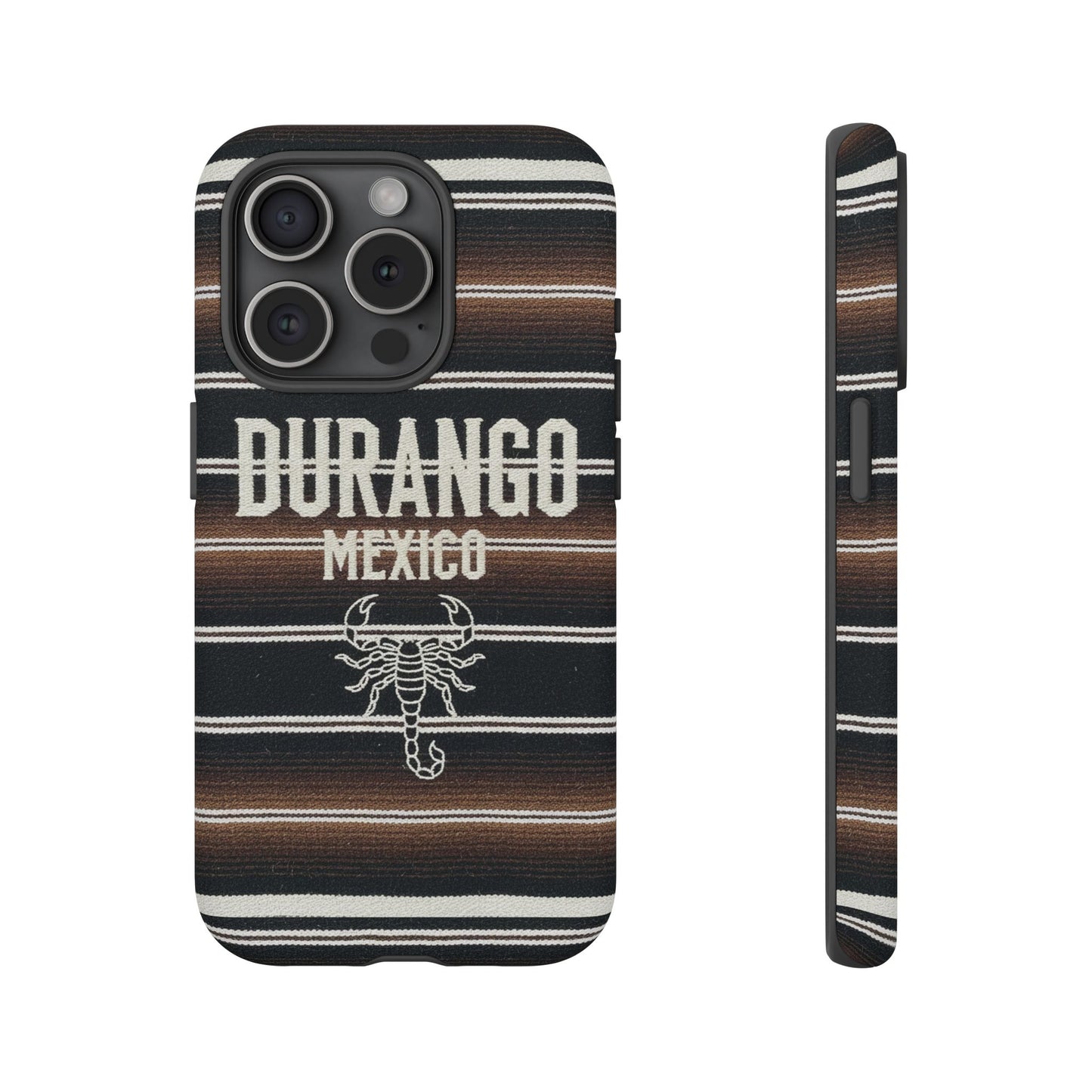 Durango Mexico Phone Case | Serape Scorpion Western Design | Mexican Heritage Tough Case for iPhone & Samsung