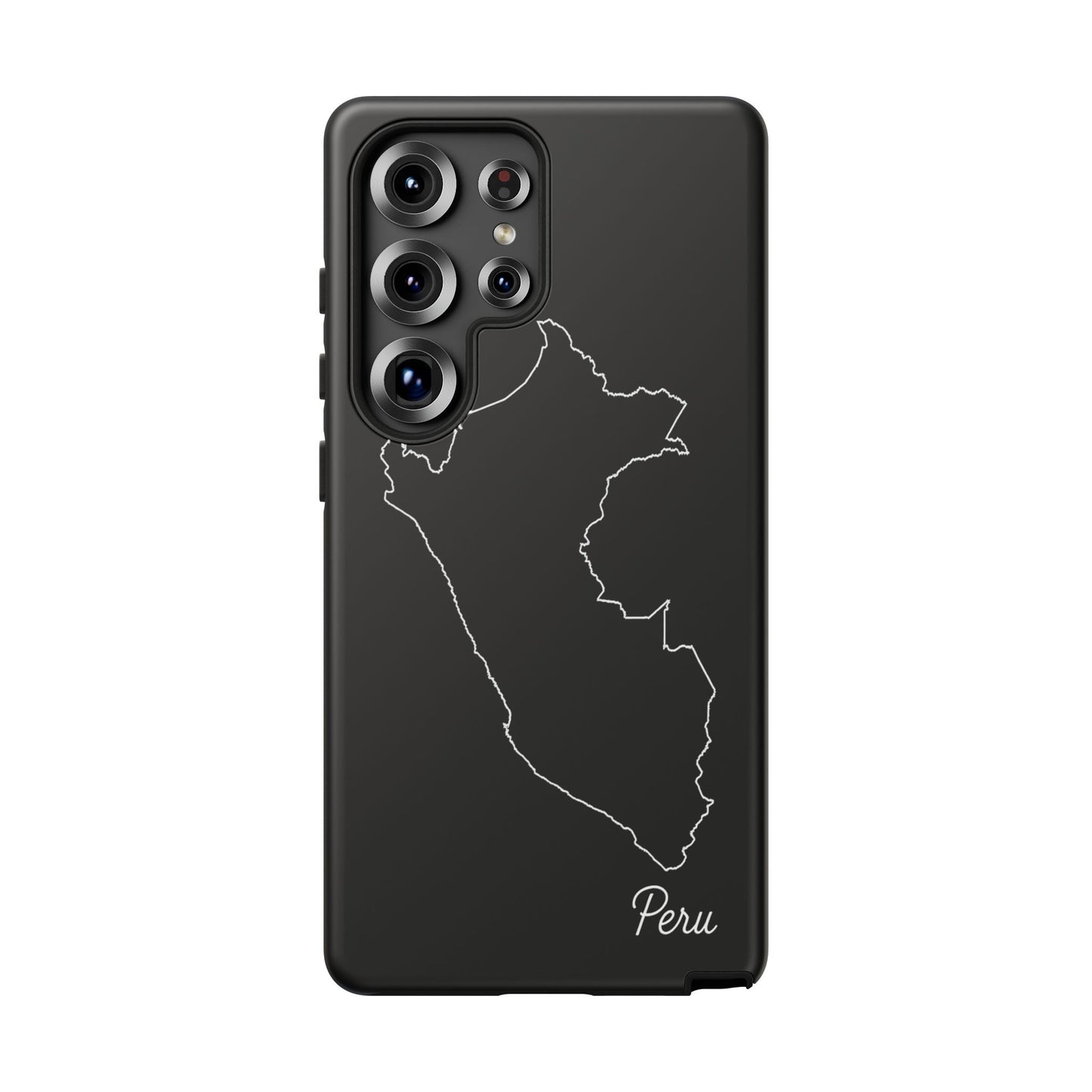 Peru Outline Phone Case – Minimal Country Map Tough Case (iPhone, Samsung, Pixel)