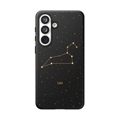 Leo Zodiac Constellation Phone Case – Luxe Gold Celestial Cover