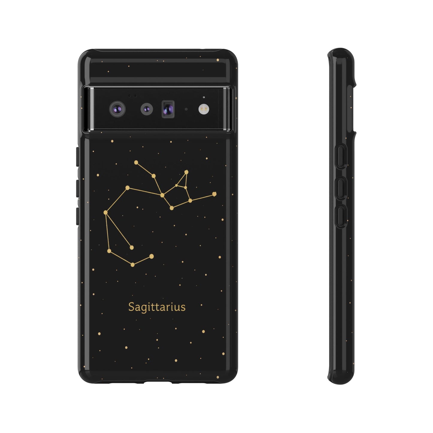 Sagittarius Zodiac Constellation Phone Case – Luxe Gold Celestial Cover