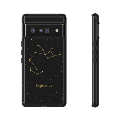 Sagittarius Zodiac Constellation Phone Case – Luxe Gold Celestial Cover