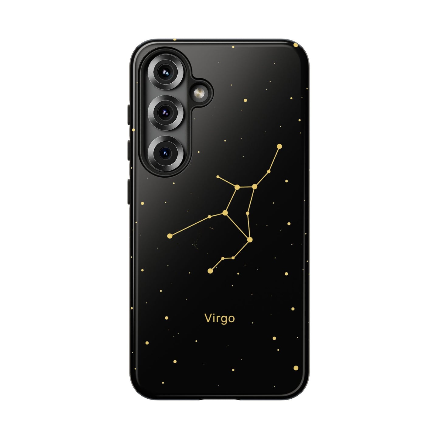 Virgo Zodiac Constellation Phone Case – Luxe Gold Celestial Cover