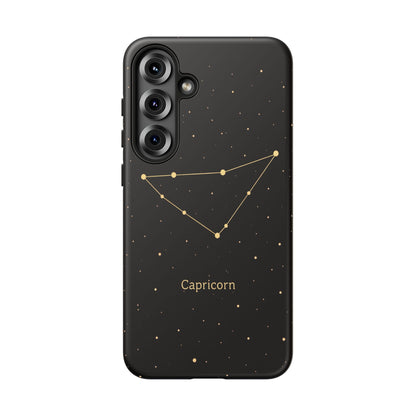 Capricorn Zodiac Constellation Phone Case – Luxe Gold Celestial Cover