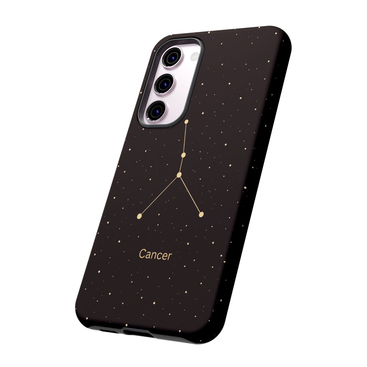 Cancer Zodiac Constellation Phone Case – Luxe Gold Celestial Cover