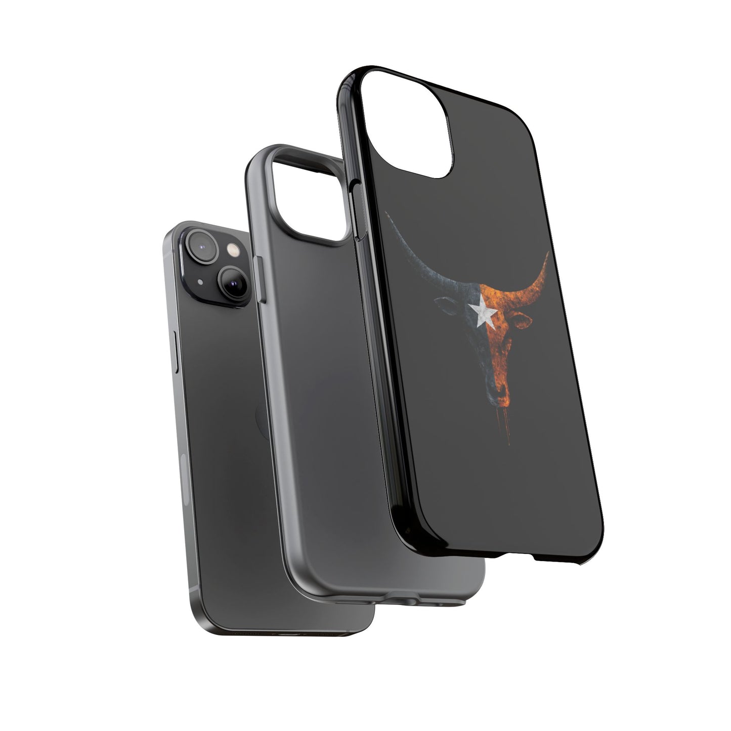 Texas Longhorn Skull Phone Case Western Cowboy Bull iPhone Samsung Cover