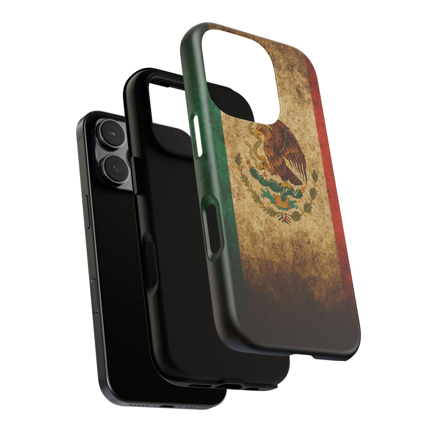 Vintage Mexico Flag Phone Case – Mexican Pride Grunge Flag Aesthetic Tough Case