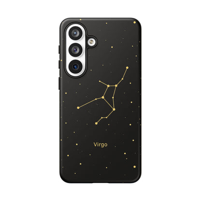 Virgo Zodiac Constellation Phone Case – Luxe Gold Celestial Cover