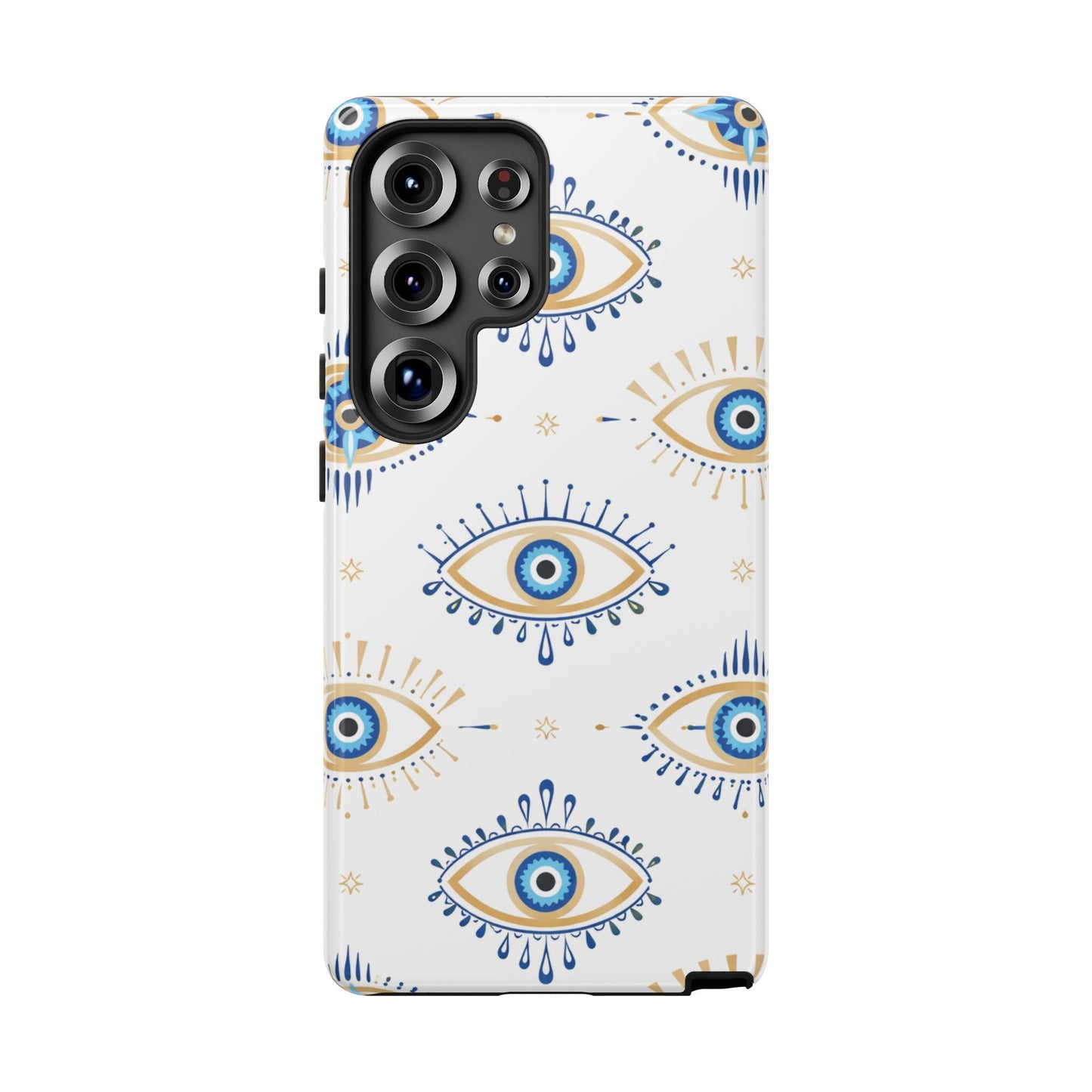 Blue Evil Eye Phone Case – Protective Slim Shockproof Cover for Iphone, Samsung Galaxy and Pixel