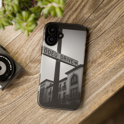 Rodeo Drive Phone Case | Los Angeles Aesthetic Black & White Photography | Luxury LA Street Tough Case for iPhone & Samsung