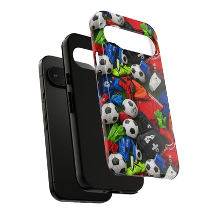 Soccer Ball Pattern Phone Case – Sports Fan Tough Protective Game Day Case