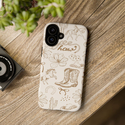 Western Cowgirl Phone Case for iPhone Samsung Galaxy Pixel Tough Case