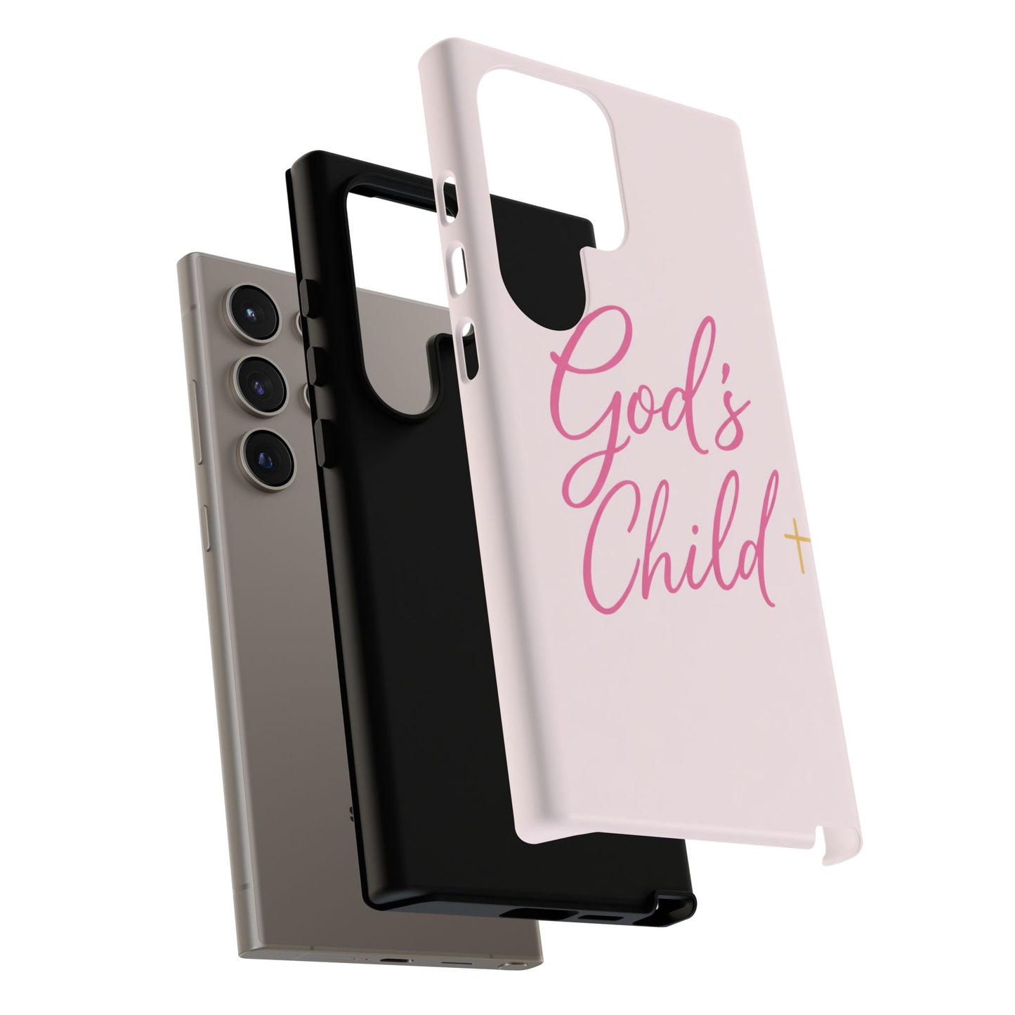 Gods Child Phone Case Christian Pink Aesthetic Tough iPhone Case