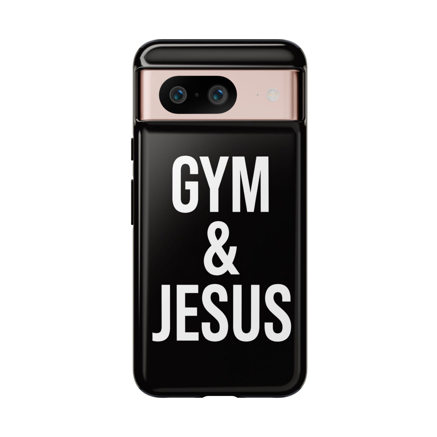 Gym & Jesus Phone Case Christian Faith Workout Gym Motivation Case