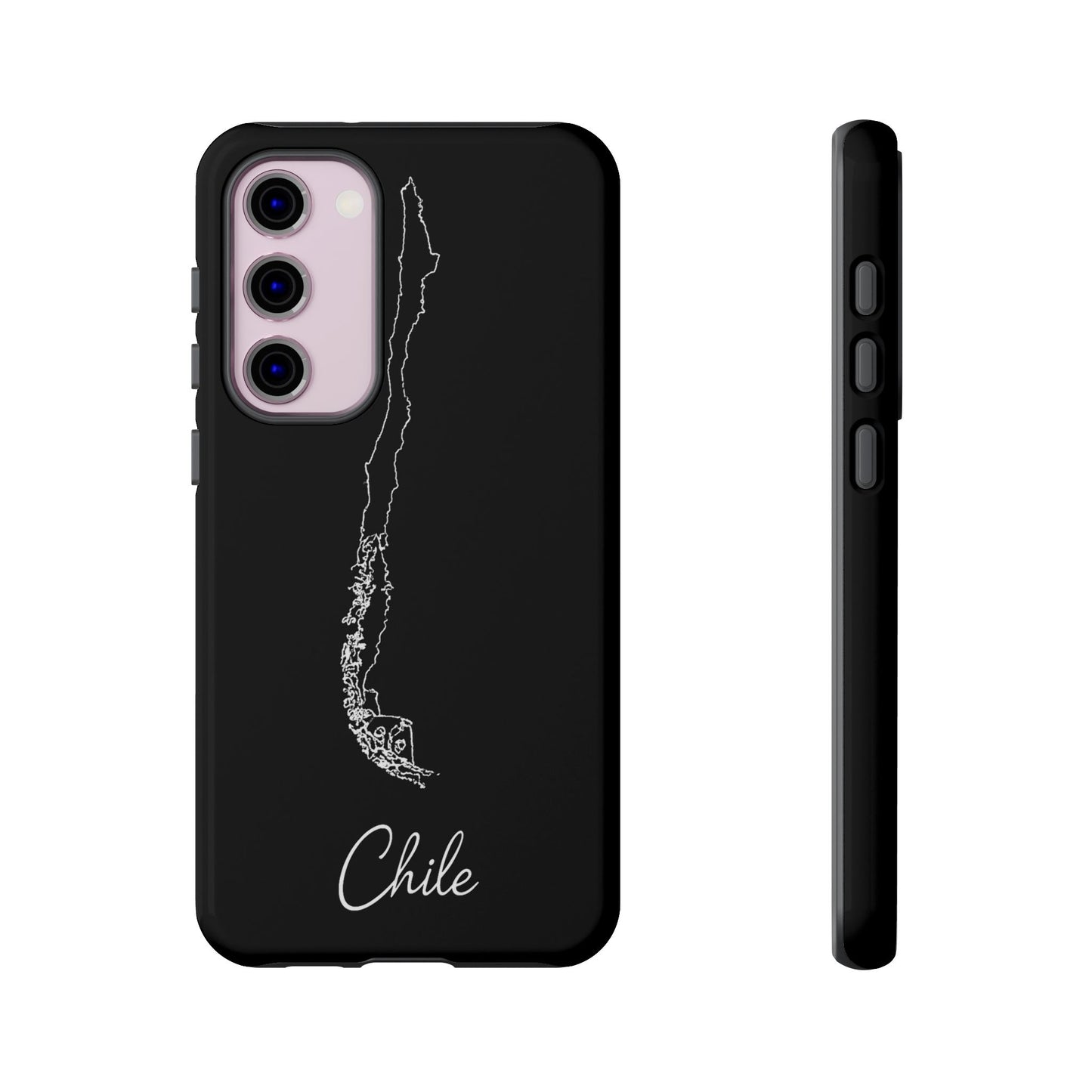 Chile Outline Phone Case – Minimal Country Map Tough Case (iPhone, Samsung, Pixel)