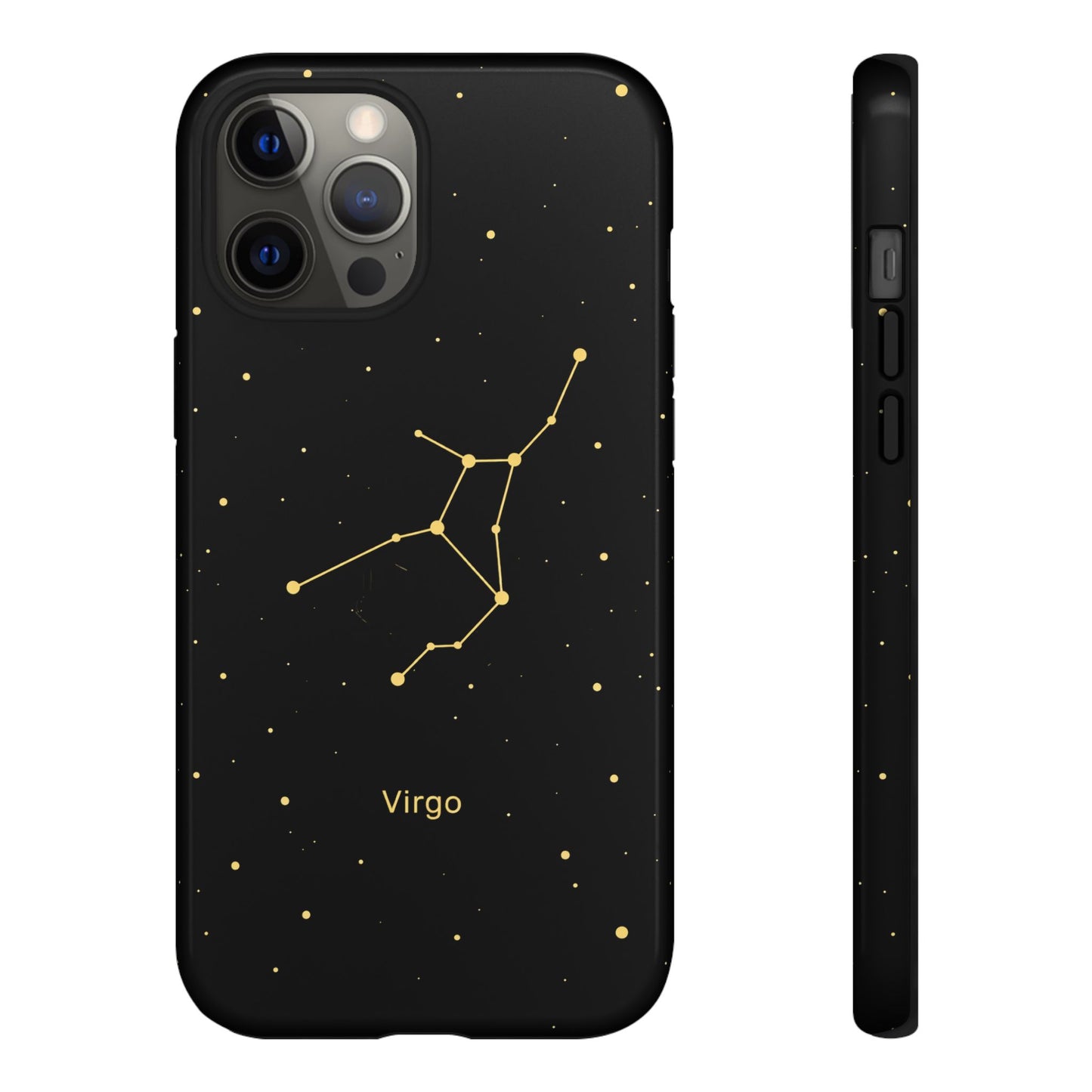 Virgo Zodiac Constellation Phone Case – Luxe Gold Celestial Cover