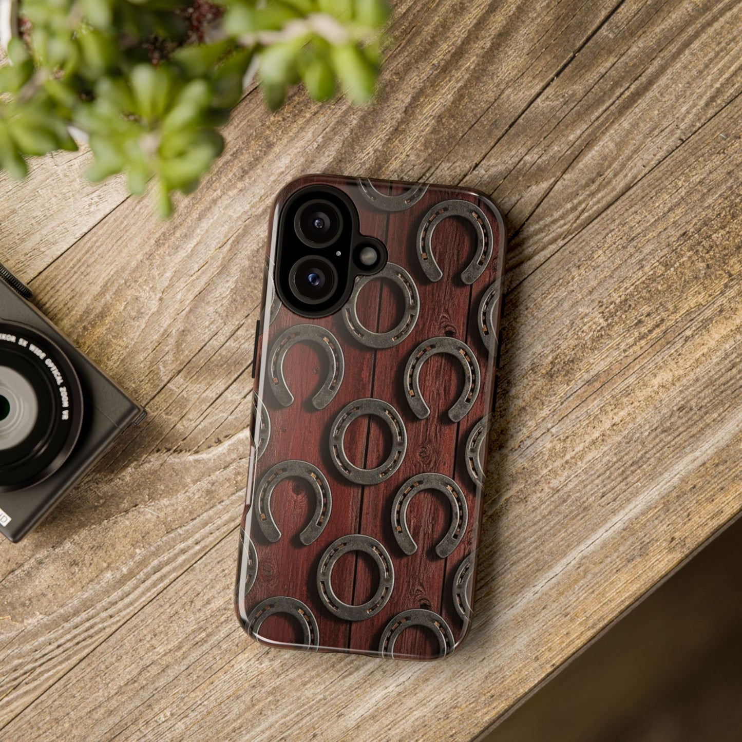 Rustic Horseshoe Western Phone Case – Cowboy Country Ranch Tough Case