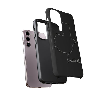 Guatemala Outline Phone Case – Minimal Country Map Tough Case (iPhone, Samsung, Pixel)