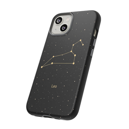 Leo Zodiac Constellation Phone Case – Luxe Gold Celestial Cover