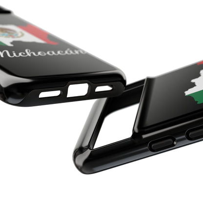 Michoacán Mexico Flag Map Phone Case | Mexican American Pride Tough Case for iPhone & Samsung