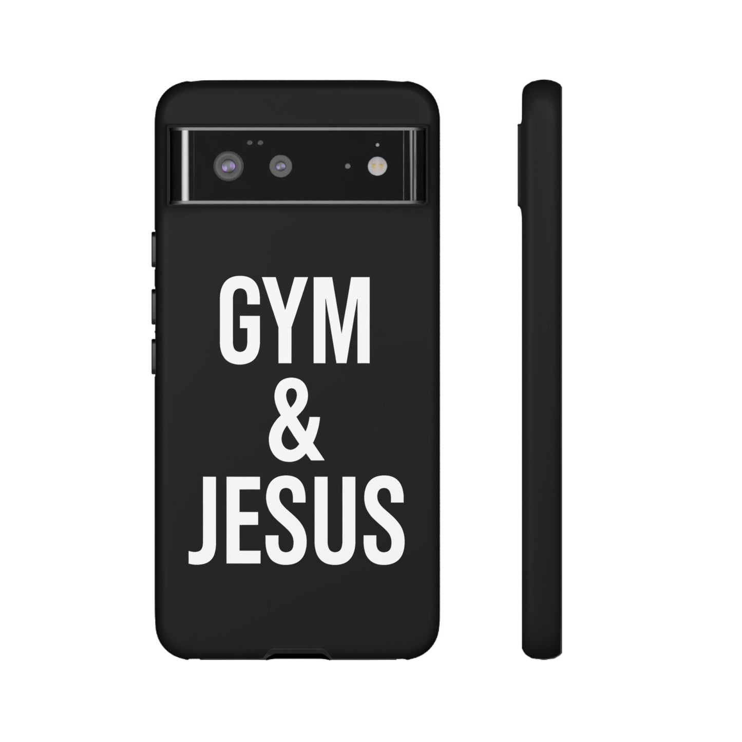 Gym & Jesus Phone Case Christian Faith Workout Gym Motivation Case
