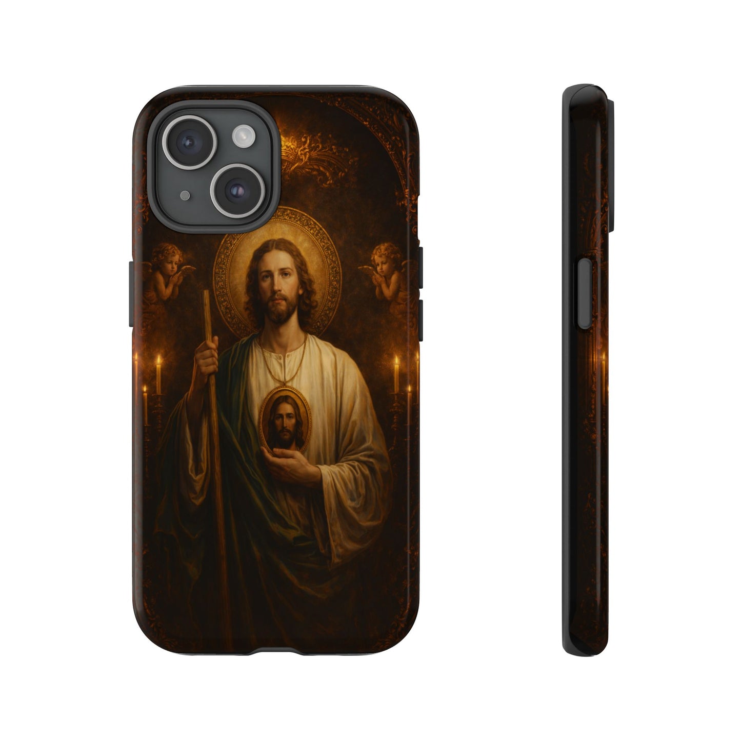 San Judas Phone Case Saint Jude Catholic Saint Religious Art Portrait Tough