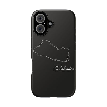 El Salvador Outline Phone Case – Minimal Country Map Tough Case (iPhone, Samsung, Pixel)