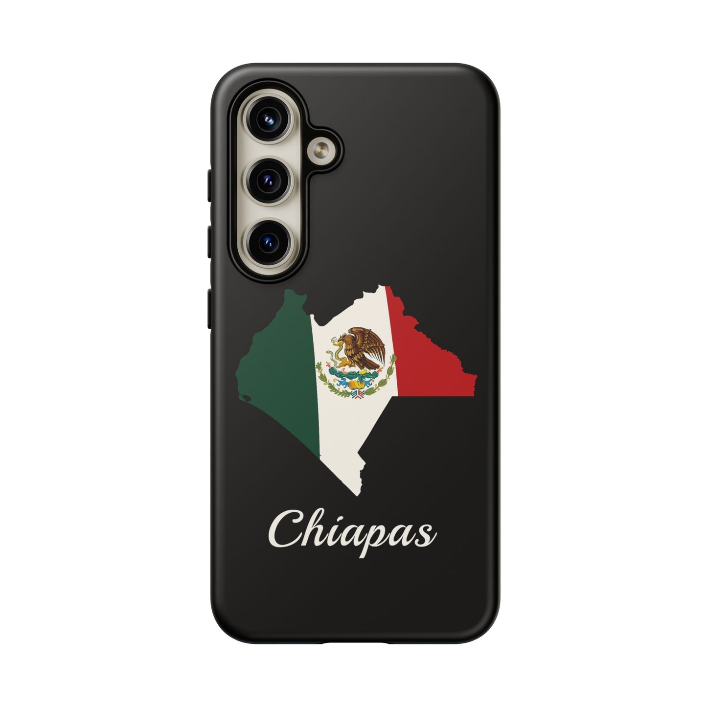 Chiapas Mexico Flag Map Phone Case | Mexican American Pride Tough Case for iPhone & Samsung