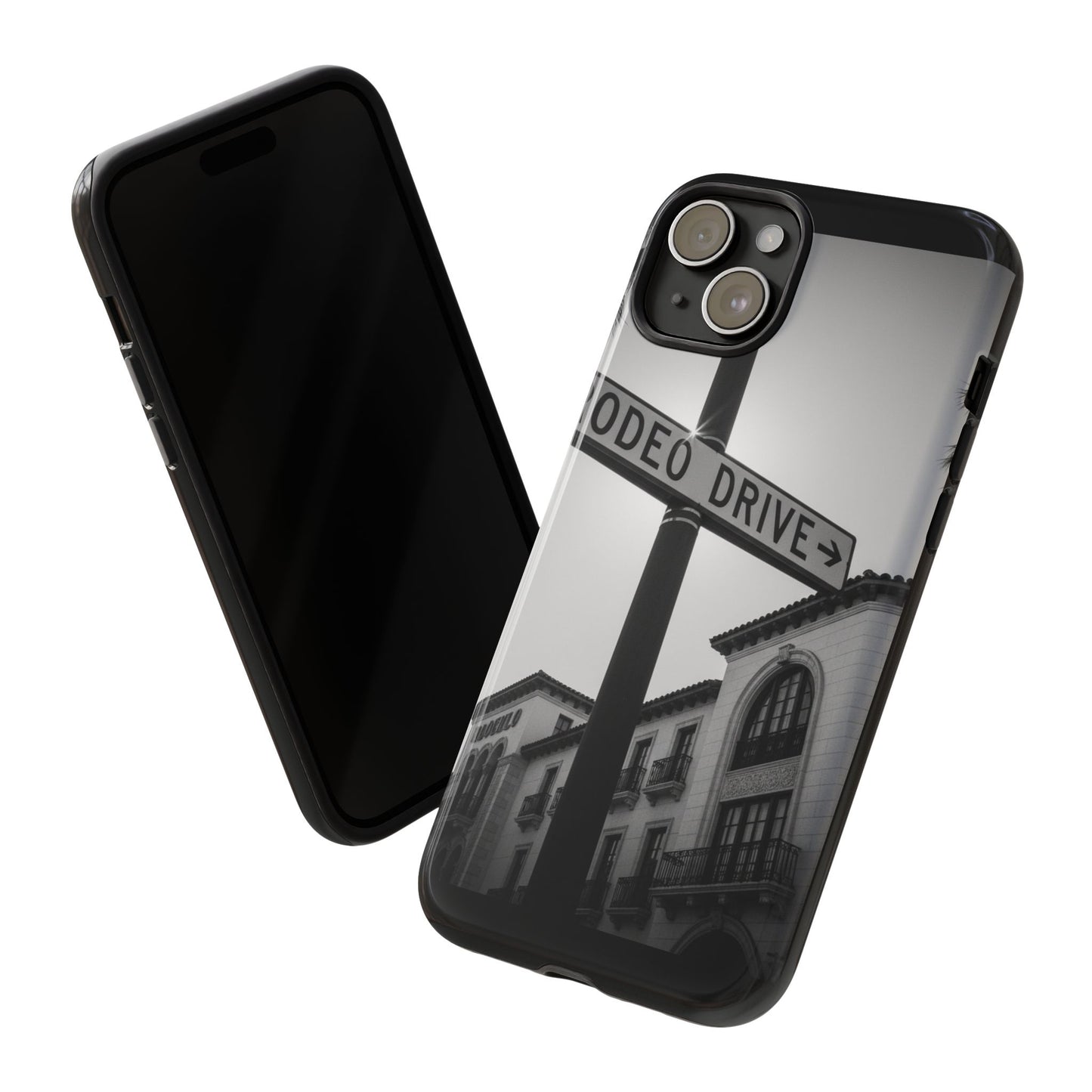 Rodeo Drive Phone Case | Los Angeles Aesthetic Black & White Photography | Luxury LA Street Tough Case for iPhone & Samsung