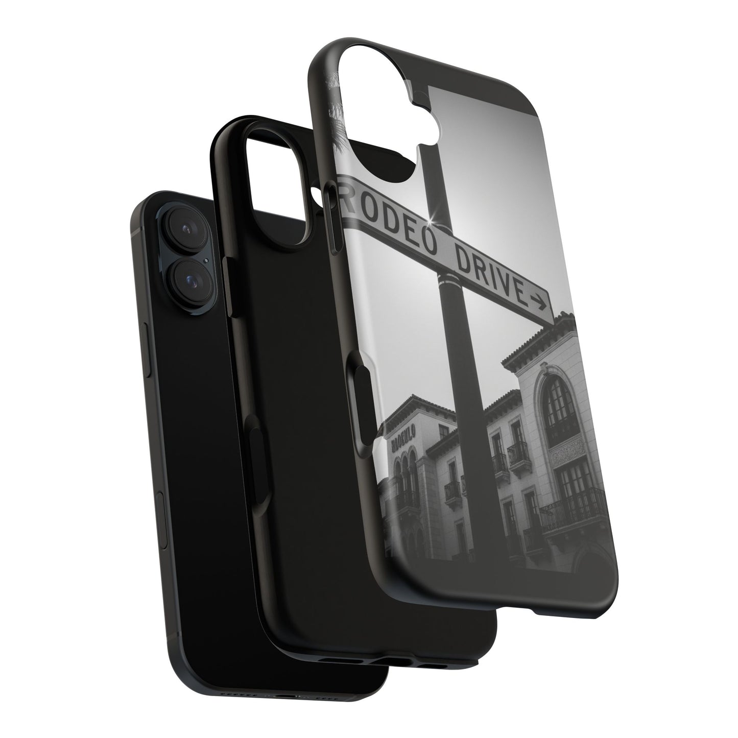 Rodeo Drive Phone Case | Los Angeles Aesthetic Black & White Photography | Luxury LA Street Tough Case for iPhone & Samsung