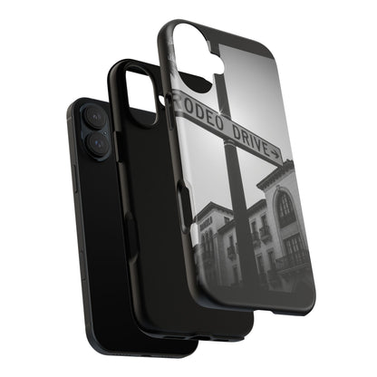 Rodeo Drive Phone Case | Los Angeles Aesthetic Black & White Photography | Luxury LA Street Tough Case for iPhone & Samsung