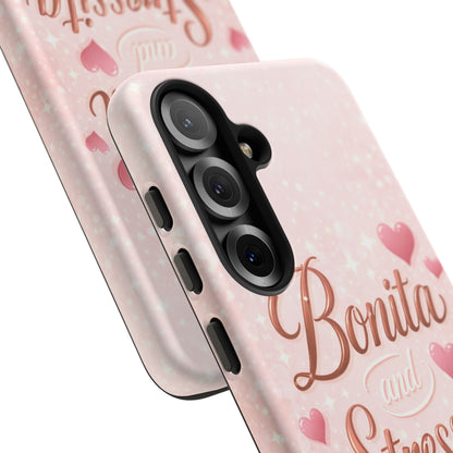Bonita Stressita Phone Case Cute Latina Aesthetic Pink Coquette Case