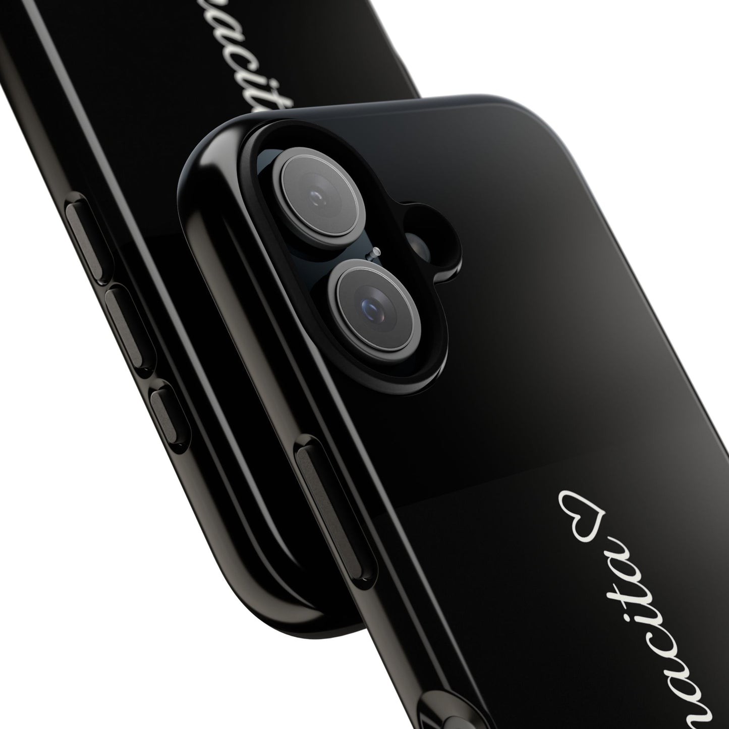 Mamacita Script Phone Case | Minimal Black Tough Case | Sleek Aesthetic Cover