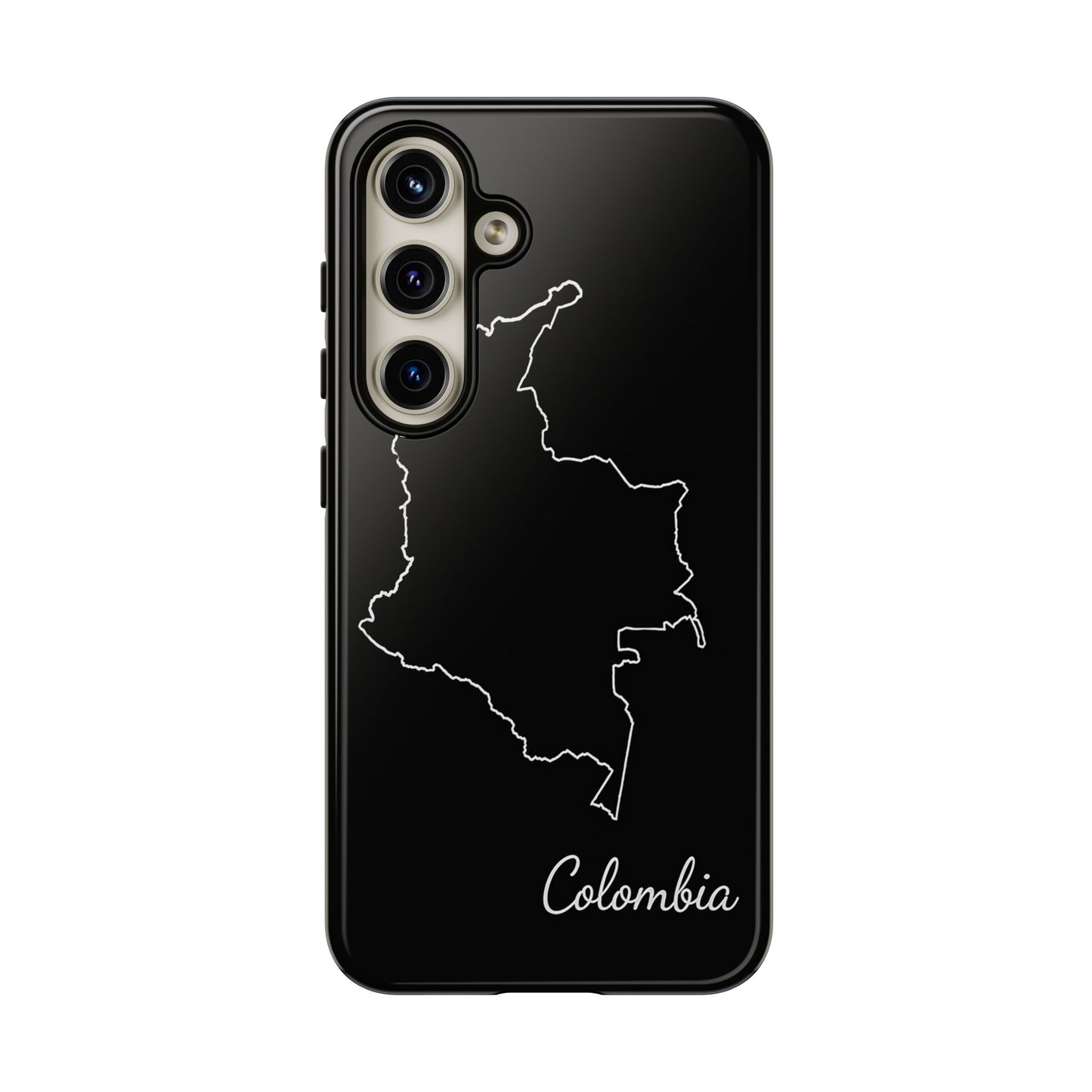 Colombia Outline Phone Case – Minimal Country Map Tough Case (iPhone, Samsung, Pixel)