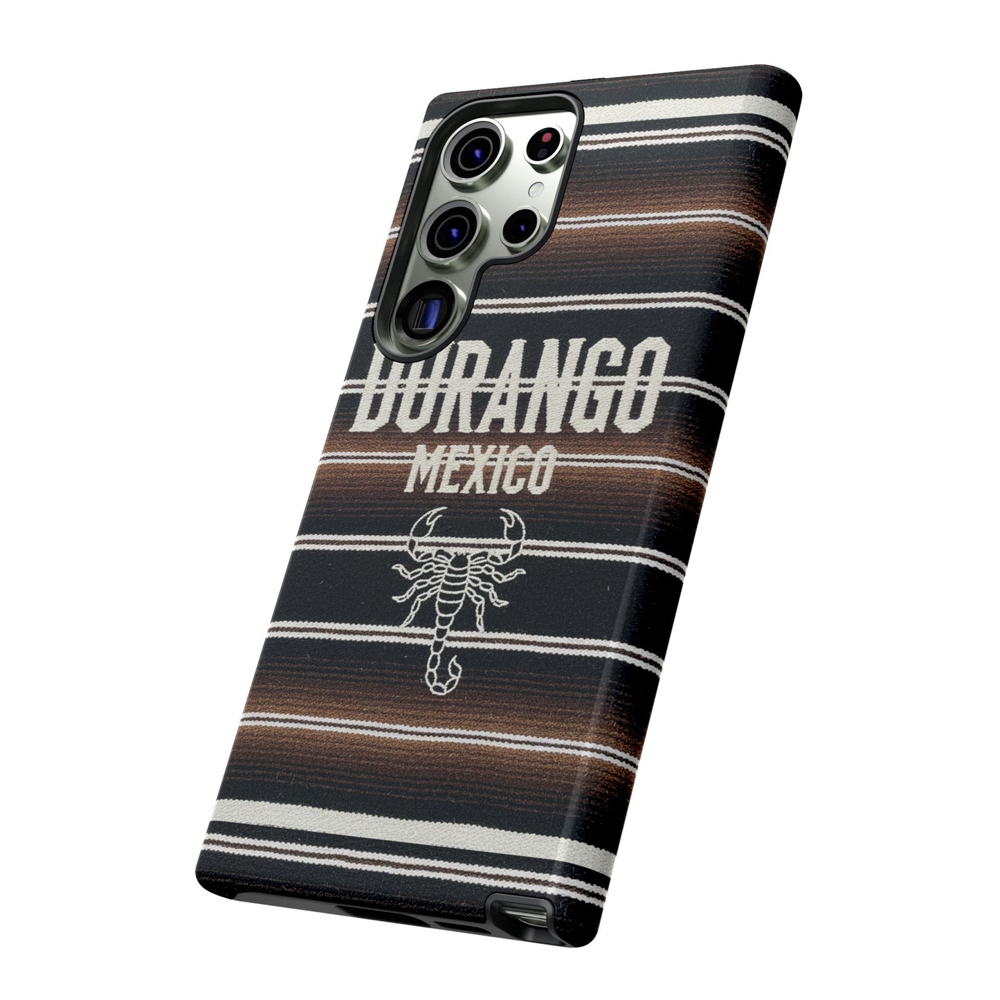 Durango Mexico Phone Case | Serape Scorpion Western Design | Mexican Heritage Tough Case for iPhone & Samsung