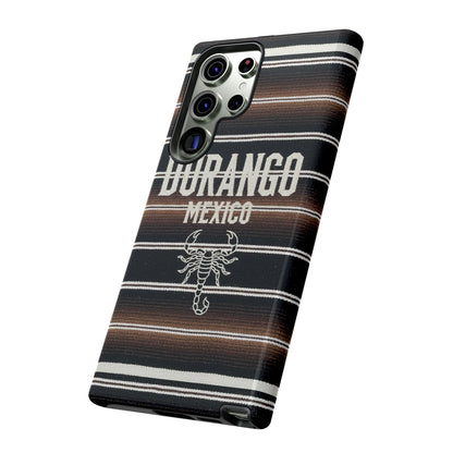 Durango Mexico Phone Case | Serape Scorpion Western Design | Mexican Heritage Tough Case for iPhone & Samsung