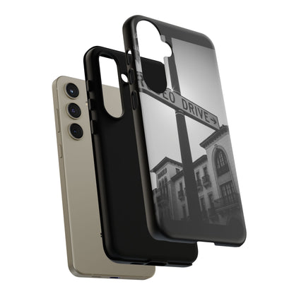 Rodeo Drive Phone Case | Los Angeles Aesthetic Black & White Photography | Luxury LA Street Tough Case for iPhone & Samsung