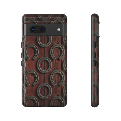 Rustic Horseshoe Western Phone Case – Cowboy Country Ranch Tough Case