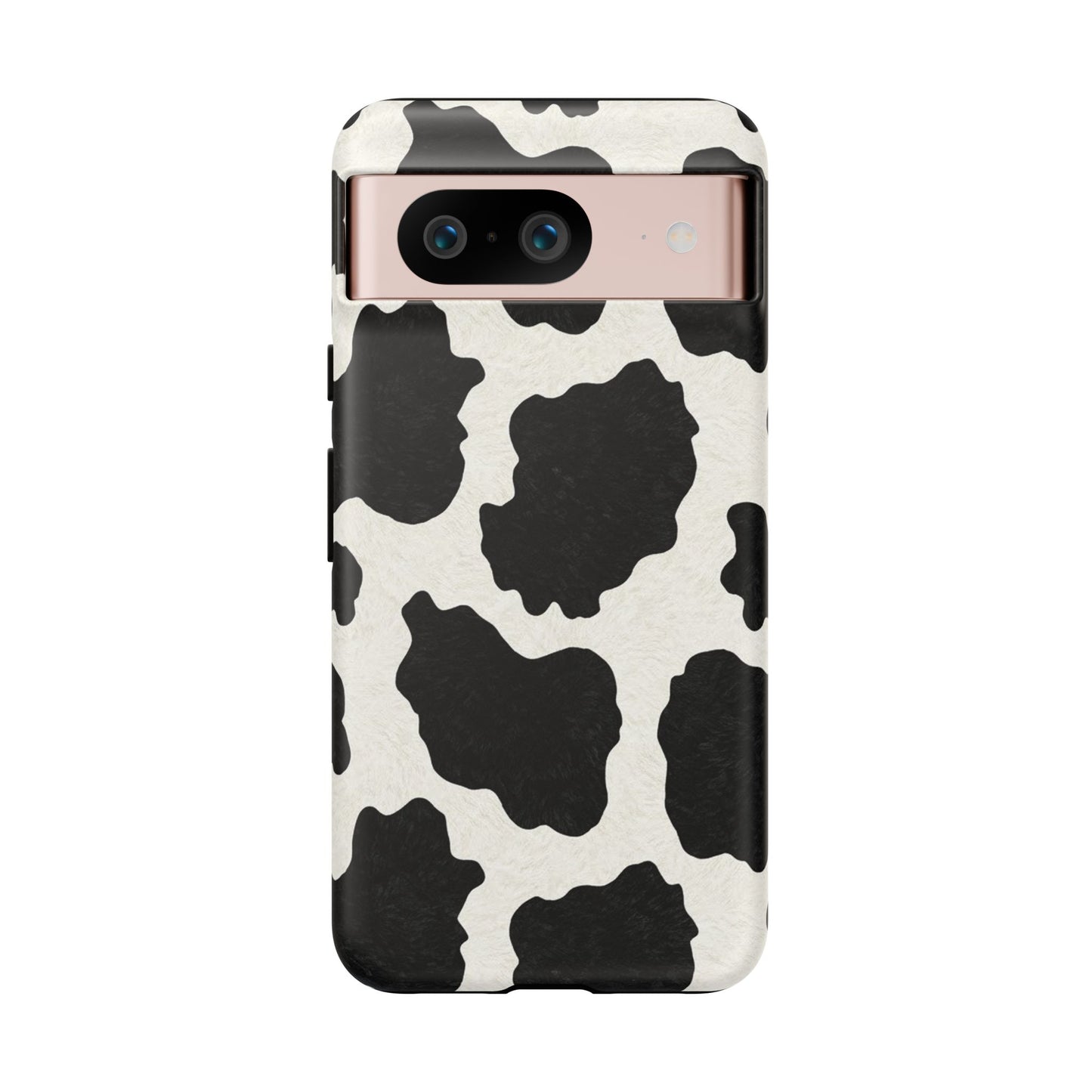 Black & White Cow Print Phone Case | Aesthetic Tough Protective Case