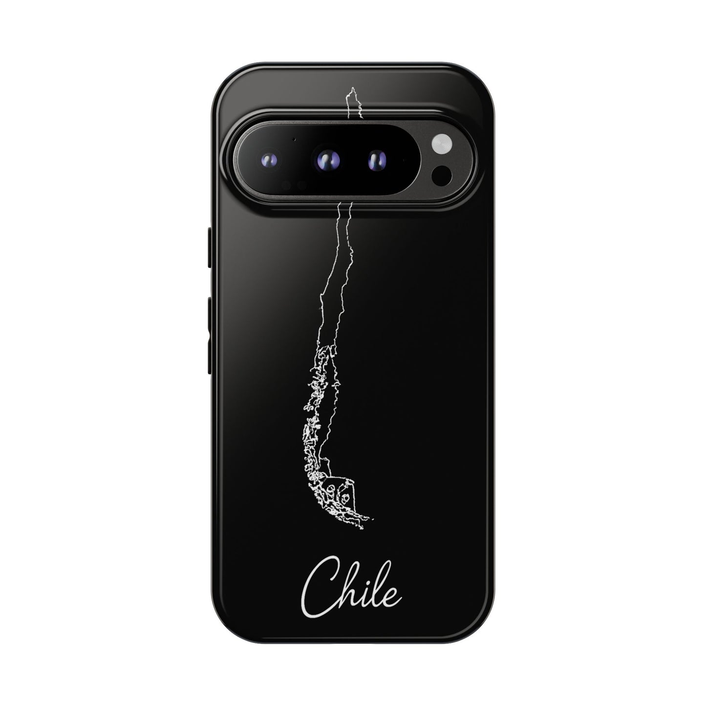 Chile Outline Phone Case – Minimal Country Map Tough Case (iPhone, Samsung, Pixel)