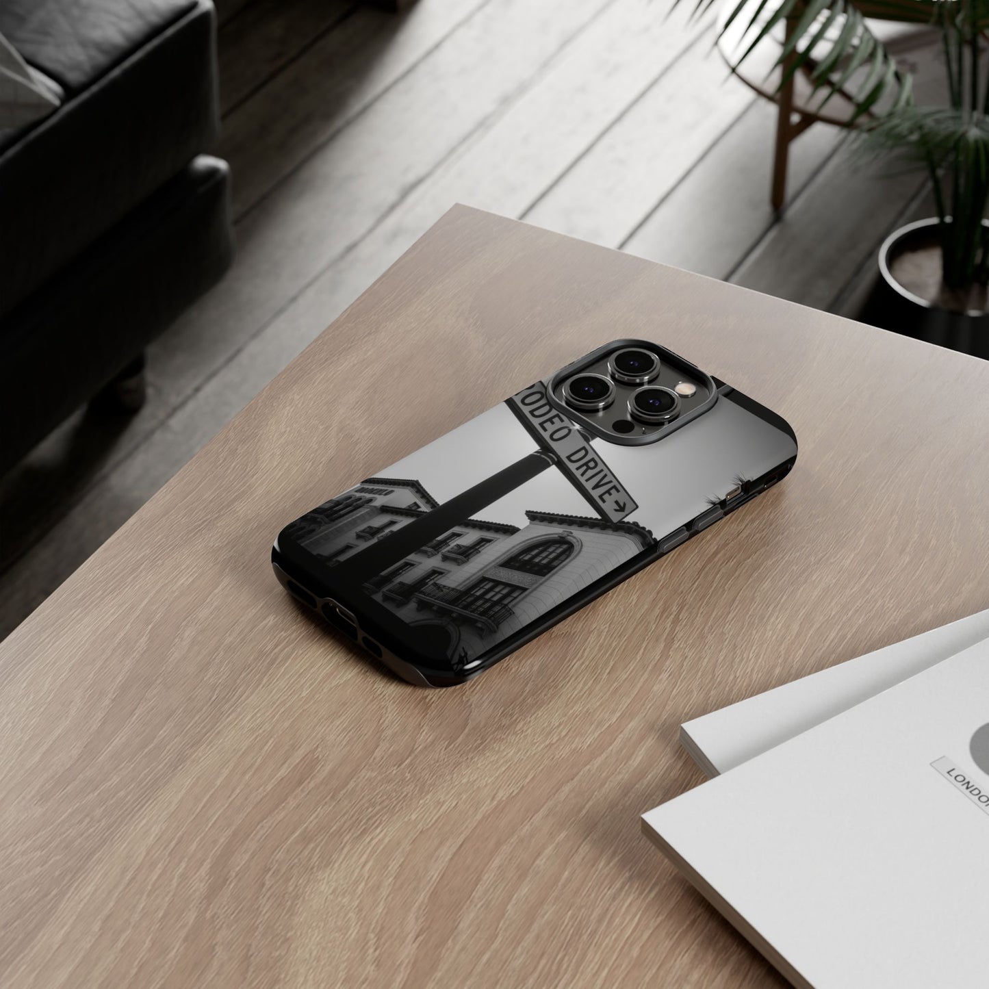 Rodeo Drive Phone Case | Los Angeles Aesthetic Black & White Photography | Luxury LA Street Tough Case for iPhone & Samsung