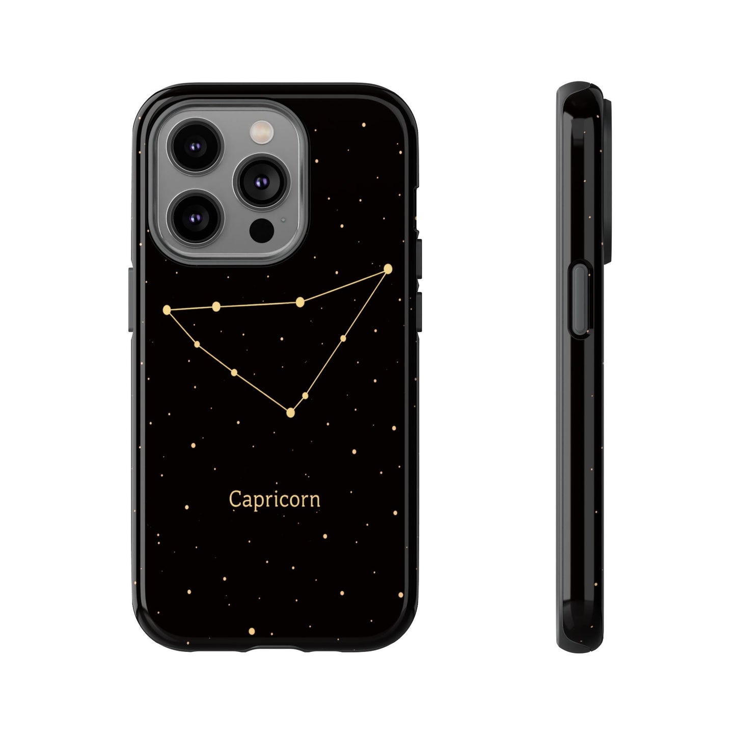 Capricorn Zodiac Constellation Phone Case – Luxe Gold Celestial Cover
