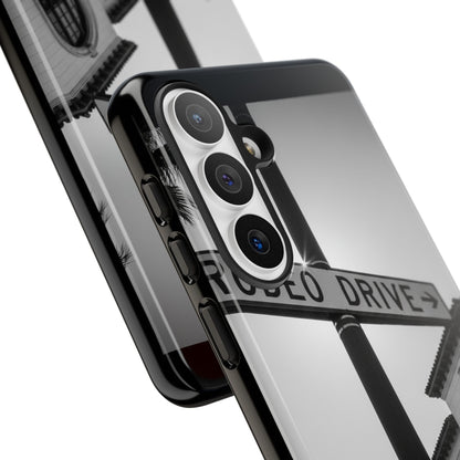 Rodeo Drive Phone Case | Los Angeles Aesthetic Black & White Photography | Luxury LA Street Tough Case for iPhone & Samsung