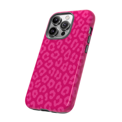 Hot Pink Leopard Phone Case – Bold Coquette Aesthetic Tough Case