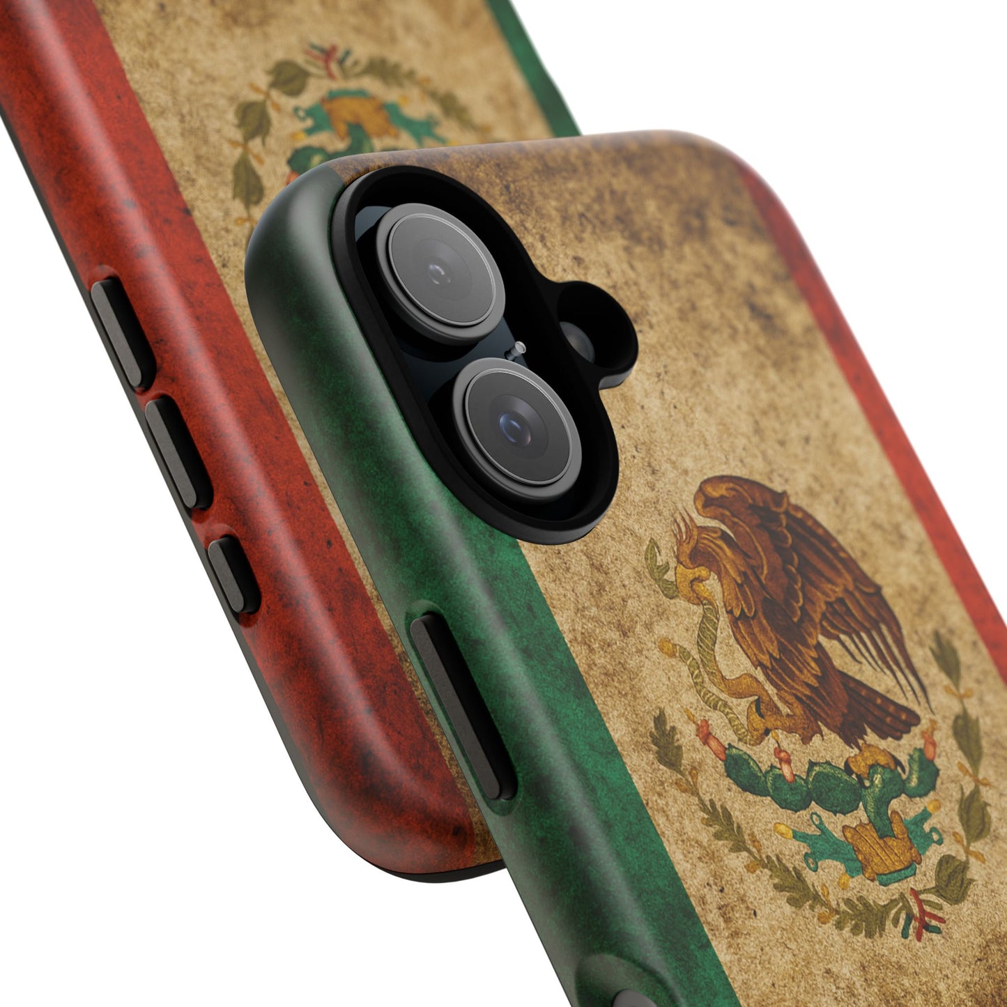 Vintage Mexico Flag Phone Case – Mexican Pride Grunge Flag Aesthetic Tough Case