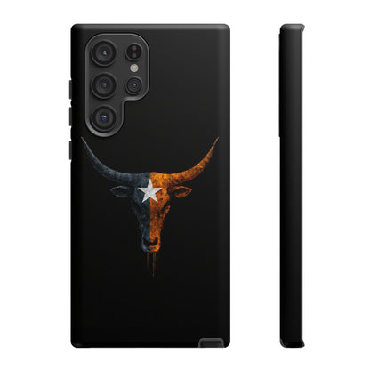 Texas Longhorn Skull Phone Case Western Cowboy Bull iPhone Samsung Cover