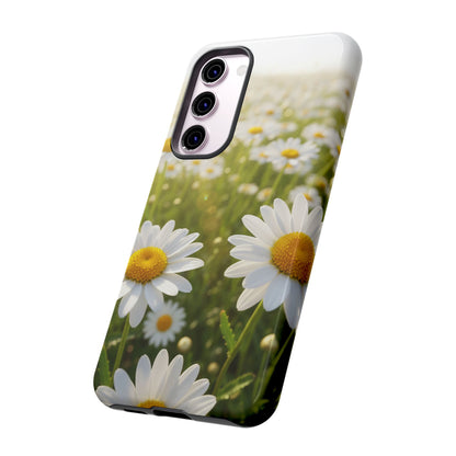 Daisy Phone Case – Floral Spring Field Tough Protective Case (iPhone, Samsung, Pixel)
