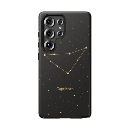 Capricorn Zodiac Constellation Phone Case – Luxe Gold Celestial Cover
